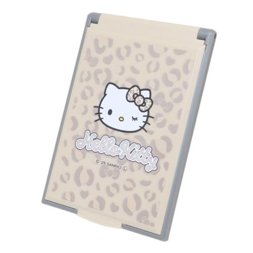 手鏡 カードミラーS ハローキティ ギャルキティ ブラウン サンリオ カミオジャパン コンパクトミラー キャラクター