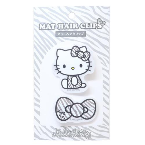 ハローキティ マットヘアクリップ サンリオ ヘアアクセ