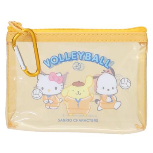 Yahoo! Yahoo!ショッピング(ヤフー ショッピング)ミニポーチ サンリオキャラクターズ カラビナ付きミニポーチ バレーボール部 サンリオ部活 サンリオ