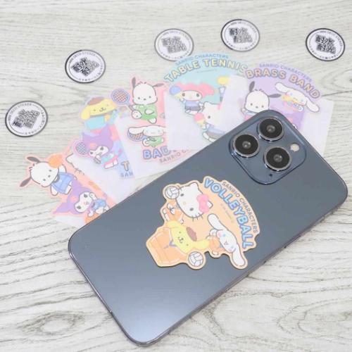 ダイカットシール サンリオキャラクターズ ミニデコステッカー 卓球部 サンリオ部活 サンリオ