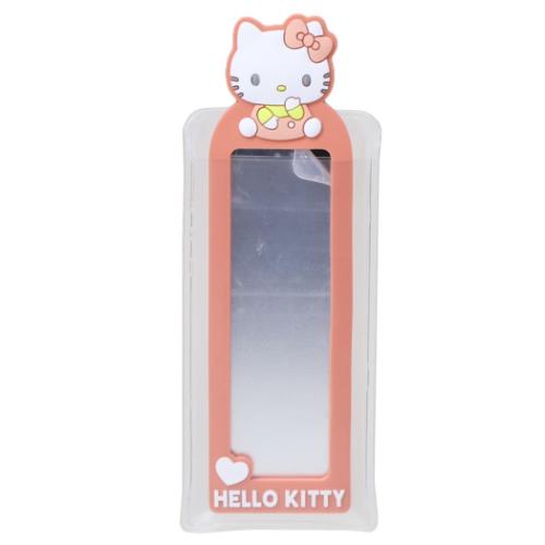 ハローキティ グッズ 手鏡 キャラクター スリムラバーミラー