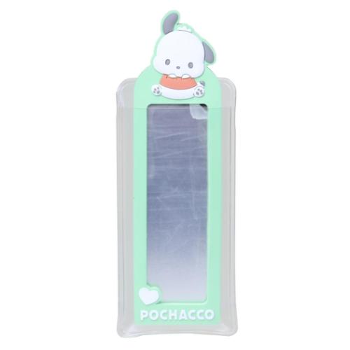 ポチャッコ 手鏡 スリムラバーミラー サンリオ カミオジャパン コンパクトミラー