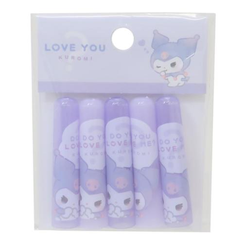 クロミ ノーマルえんぴつカバー 5本セット 鉛筆キャップ サンリオ キャラクター