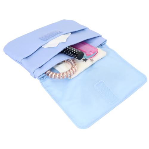 シナモロール キャラクター クリップポケット 横長タイプ ショルダーひもつき どこでもポッケ サンリオ