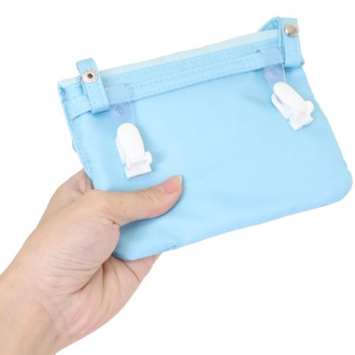 ハンギョドン クリップポケット 横長タイプ ショルダーひもつき どこでもポッケ サンリオ