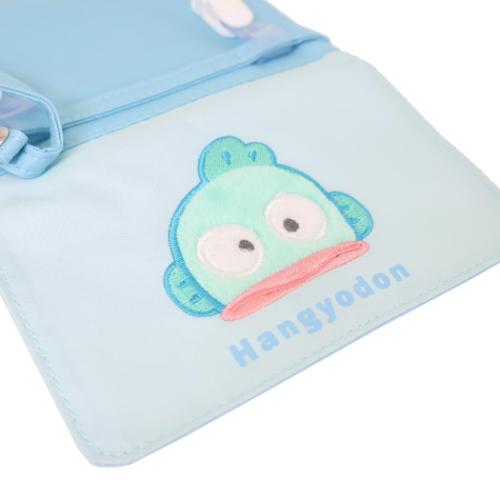 ハンギョドン クリップポケット 横長タイプ ショルダーひもつき どこでもポッケ サンリオ