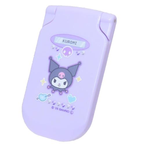 ガラケー型コンパクトミラー 手鏡 クロミ サンリオ カミオジャパン コンパクトミラー 平成レトロ キャラクター