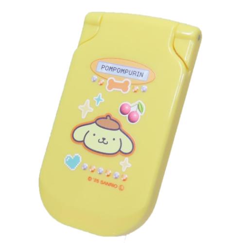手鏡 ガラケー型コンパクトミラー ポムポムプリン サンリオ カミオジャパン コンパクトミラー 平成レトロ