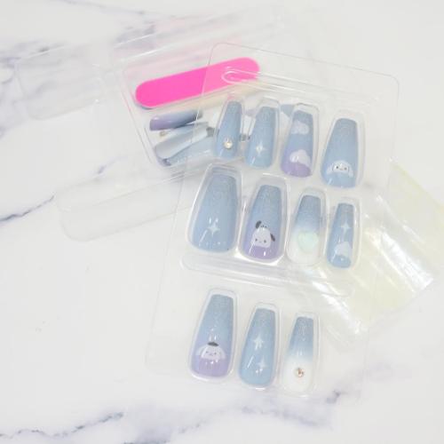 コスメ雑貨 サンリオキャラクターズ サンリオネイルチップ サンリオ BLUE ネイルアート 付け爪 おしゃれ キャラクター