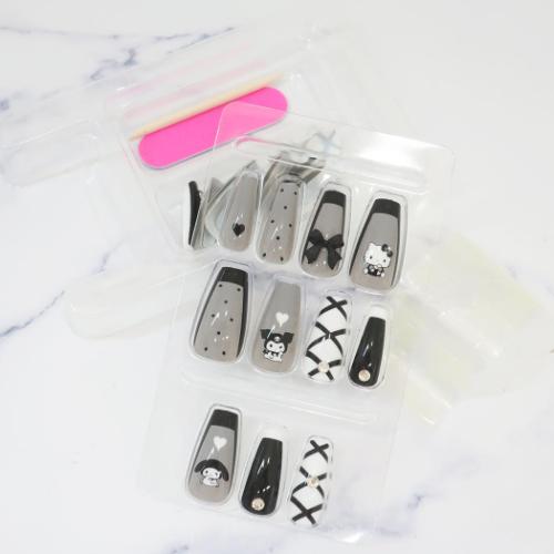 コスメ雑貨 サンリオキャラクターズ サンリオネイルチップ サンリオ BLACK ネイルアート 付け爪 おしゃれ キャラクター