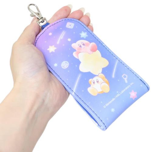 星のカービィ 子供用ランドセル キーケース 反射シート付きリールキー