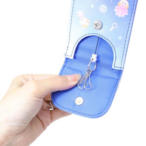 星のカービィ 子供用ランドセル キーケース 反射シート付きリールキー
