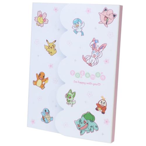 ポケットモンスター ダイカットカバー付きメモ ポケモン メモ帳