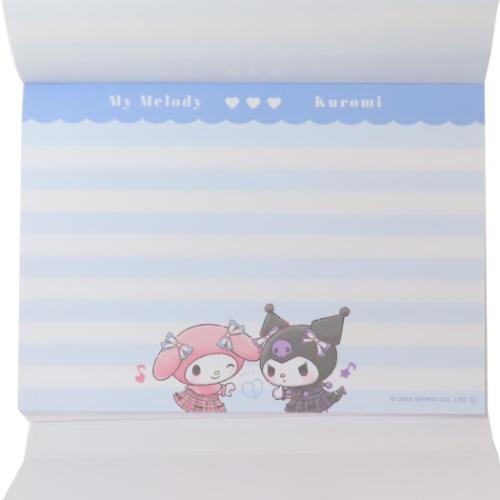 メモ帳 ダイカットカバー付きメモ A6 サンリオ マイメロディ＆クロミ