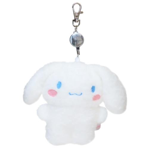 リール付きフラットぬいパスケース 定期入れ シナモロール サンリオ カミオジャパン ICカードケース キャラクター