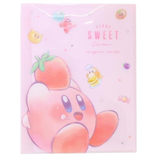 ポケットファイル Wサイドポケットクリアファイル A4 星のカービィ