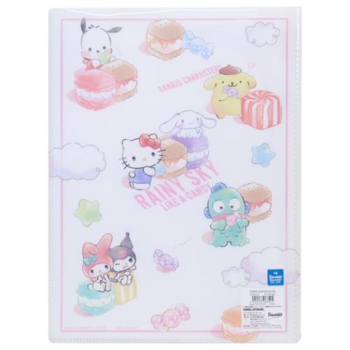 ポケットファイル サンリオキャラクターズ 10ポケットクリアファイル