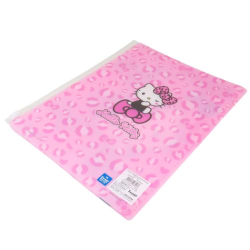 ファスナー付き6ポケットクリアファイル A4 ポケットファイル ハロー