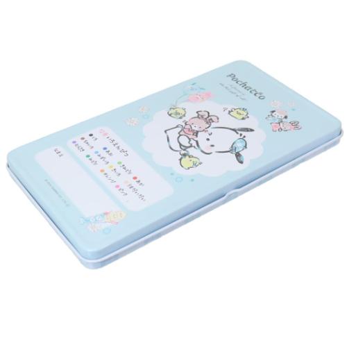 ポチャッコ 缶ケース入り12色いろえんぴつ 色鉛筆 チェックルック