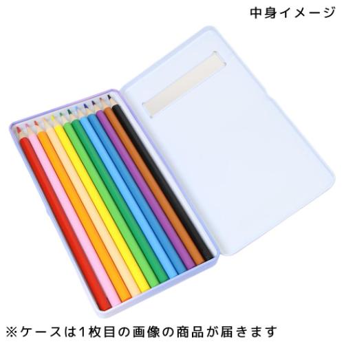 ポチャッコ 缶ケース入り12色いろえんぴつ 色鉛筆 チェックルック
