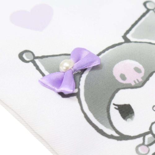 巾着袋 マチ付き巾着 きんちゃくポーチ サンリオ クロミ モノクロリボン カミオジャパン 新学期準備