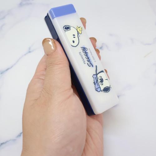 スヌーピー ミラー＆ダブルコーム ピーナッツ 身だしなみセット キャラクター じっとみつめて カミオジャパン