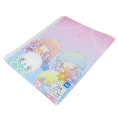 ファスナー付き6ポケットクリアファイル A4 サンリオキャラクターズ