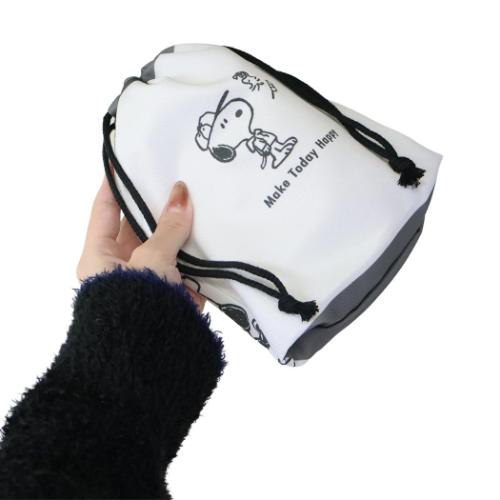 スヌーピー マチ付き巾着 きんちゃくポーチ ピーナッツ 巾着袋 キャラクター エブリデイコスチューム カミオジャパン