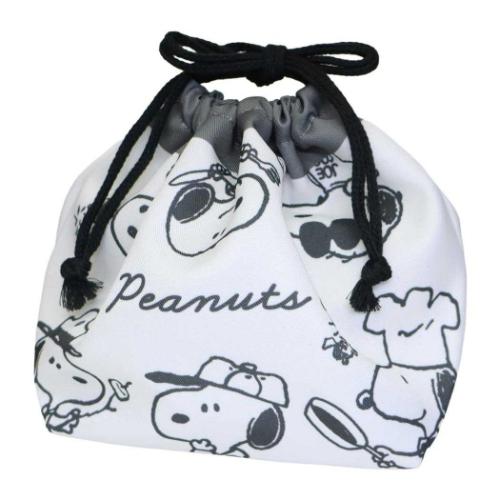 スヌーピー ランチ巾着 お弁当きんちゃくポーチ エブリデイコスチューム ピーナッツ カミオジャパン