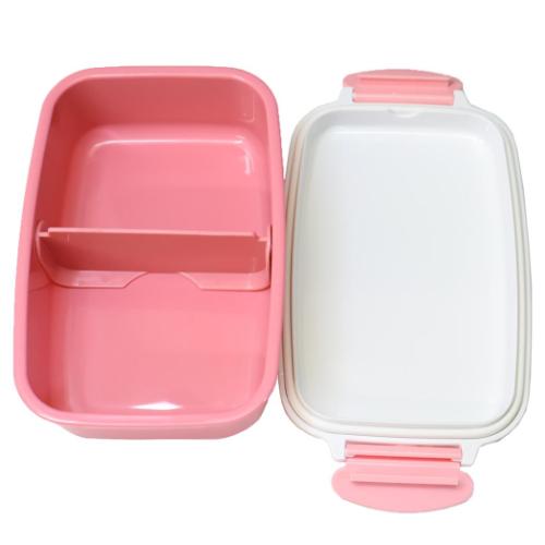 ハローキティ お弁当箱 抗菌 1段ランチボックス モノクロリボン