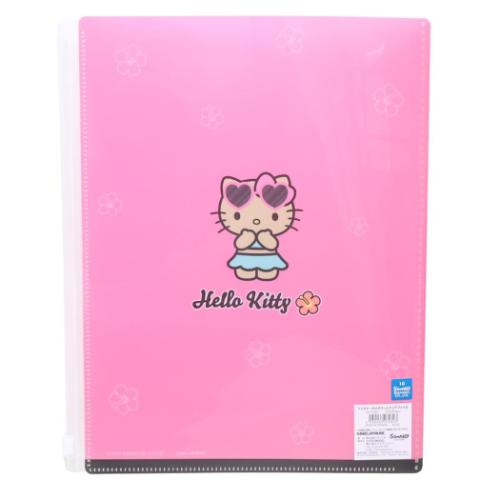 ハローキティ ファスナー付き6ポケットクリアファイル A4 サンリオ
