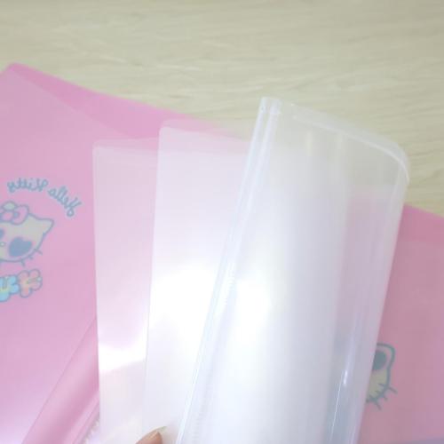 ファスナー付き6ポケットクリアファイル A4 ポケットファイル HIBISCUS