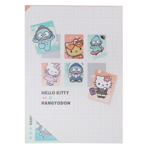 ハローキティ ハンギョドン キャラクター メモ帳 A6シール付きメモ