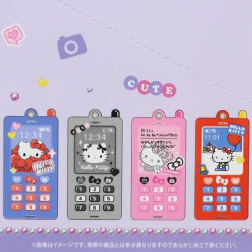 ハローキティ キャラクター キーチェーン トレーディングガラケー型