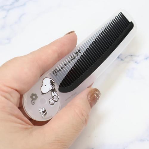 PEANUTS スヌーピー キャラクター ヘアブラシ スリム折りたたみコーム