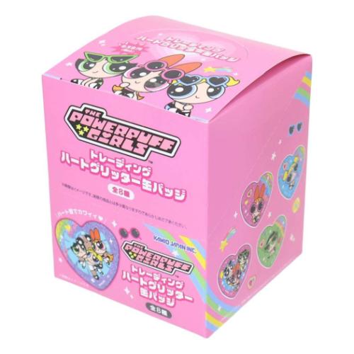 カンバッジ トレーディングハートグリッター缶バッジ 全8種 8個入