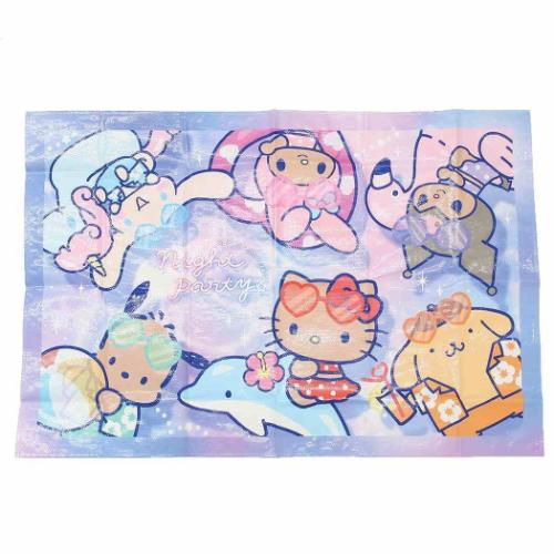 ピクニック用品 サンリオキャラクターズ レジャーシート Sanrio ナイトパーティ 1-2人用 ビニールシート アウトドア