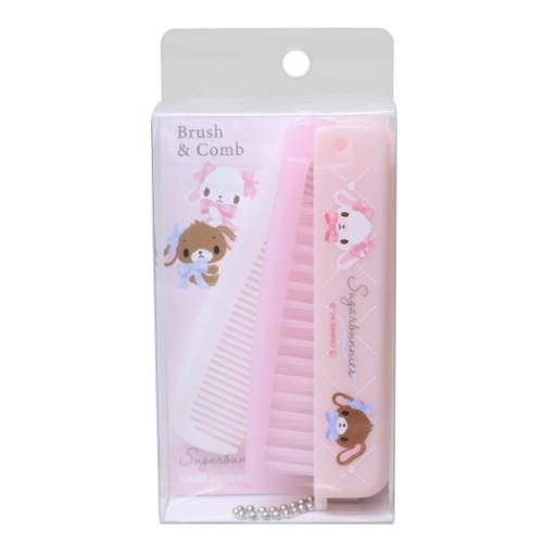 い*り様 【新品・未使用】サンリオ　シュガーバニーズ　ヘアブラシ　廃盤品 折りたたみブラシ＆コーム ヘアブラシ シュガーバニーズ カミオ