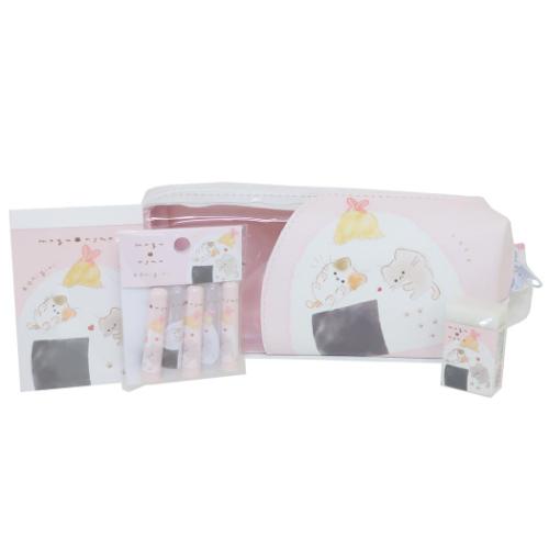 文具セット 4点文房具セット おにぎり 新入学 もぐにゃん カミオ