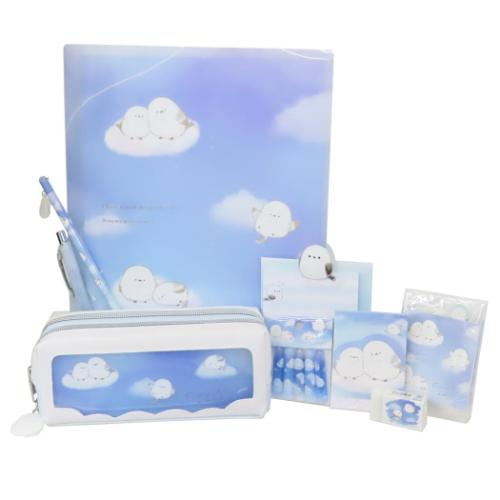 文具セット 9点文房具セット ずっとシマエナガ 空 カミオジャパン 新