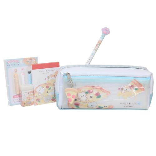 文具セット もぐにゃん mogunyan 5点文房具セット ピザ 新学期準備文具