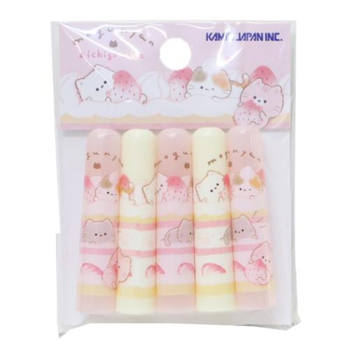6点文房具セット もぐにゃん 文具セット カミオジャパン いちご 6点文房具セット もぐにゃん 文具セット カミオジャパン いちご