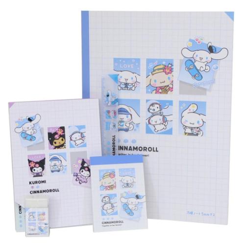 シナモロール グッズ 文具セット サンリオ キャラクター 5点文房具セット ハイ！ポーズ！