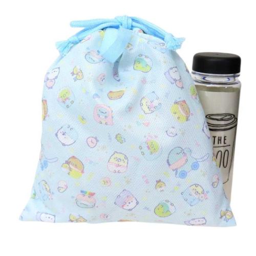 巾着袋 メッシュ巾着M 新入学 すみっコぐらし サンエックス 高波クリエイト