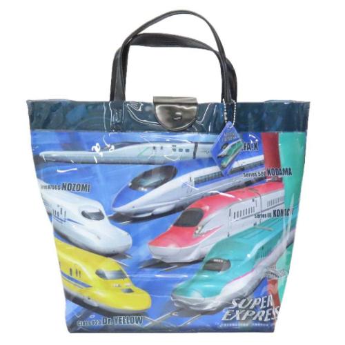プールバッグ スーパーエクスプレス バケット型ビニールトート 鉄道 ビーチバッグ 海プール サマーレジャー用品 キャラクター