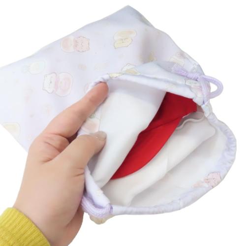巾着M ふんわりねころん 巾着袋 高波クリエイト グッズ