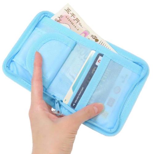 星のカービィ 窓付きサイフ キッズ財布 キャラクター ブルー