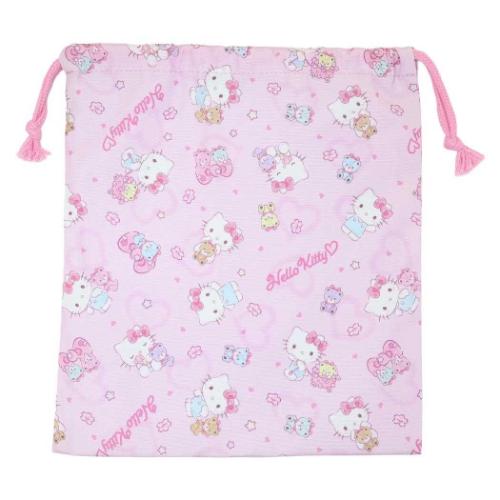 ハローキティ グッズ 巾着袋 キャラクター きんちゃくポーチM