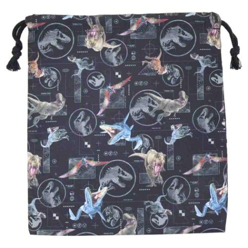 ジュラシックワールド 映画キャラクター 巾着袋 きんちゃくポーチM 恐竜