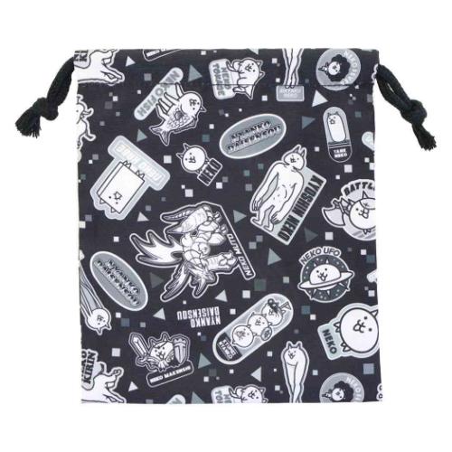 巾着袋 にゃんこ大戦争 きんちゃくポーチS 新学期準備雑貨